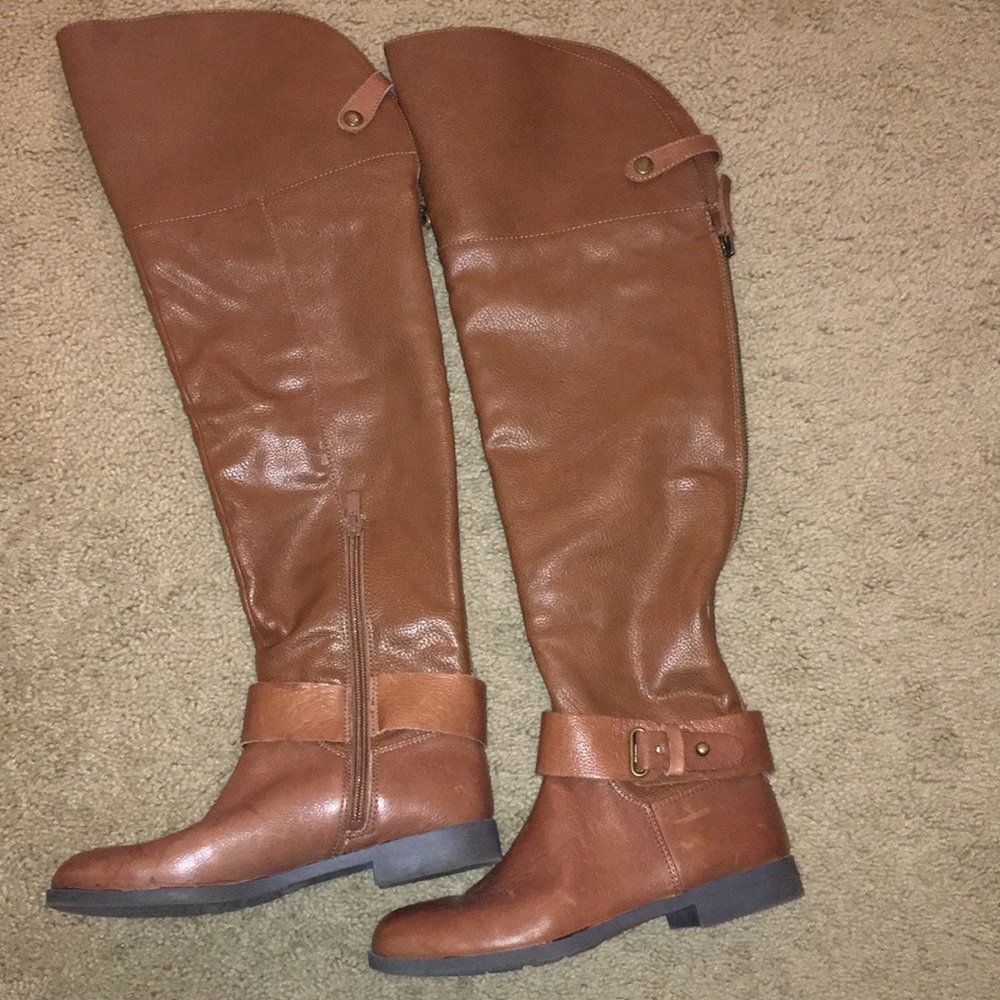 Camel over the knee Aldo boots